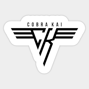 cobra kai meme black Sticker